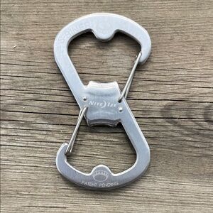 Nite Ize Silver Two-In-One Bottle Opener and Carabiner